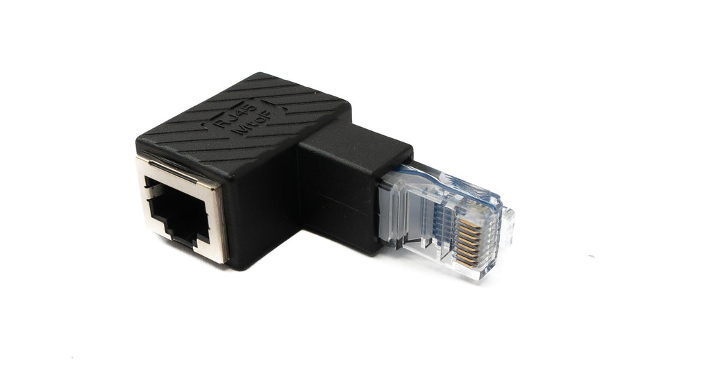 RJ45 Winkeladapter – Gigabit LAN Stecker auf Buchse