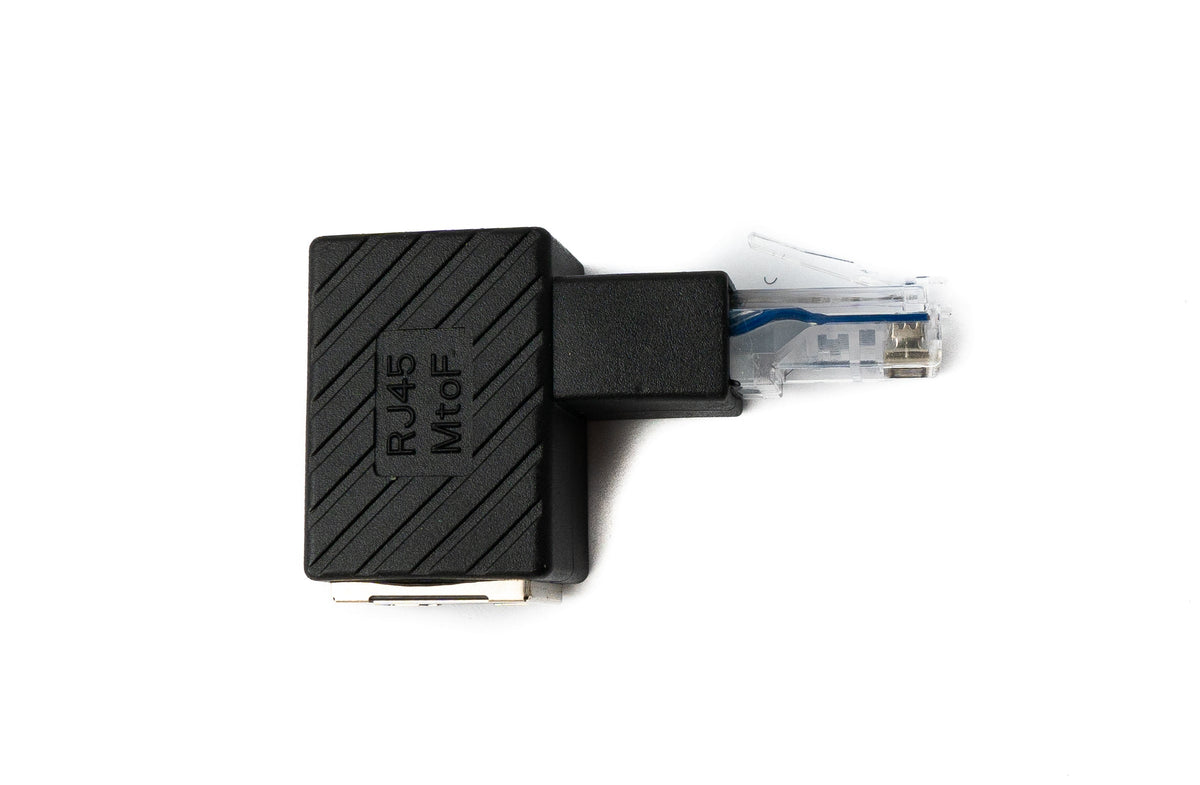 RJ45 Winkeladapter – Gigabit LAN Stecker auf Buchse