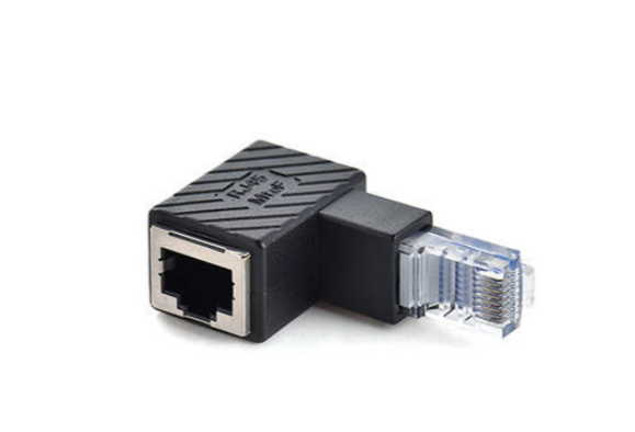 RJ45 Winkeladapter – Gigabit LAN Stecker auf Buchse