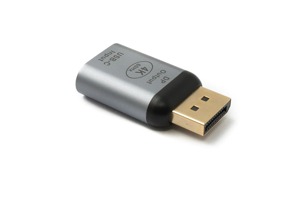 SYSTEM-S USB-C-auf-DisplayPort-Adapter – 4K/60 Hz, Grau