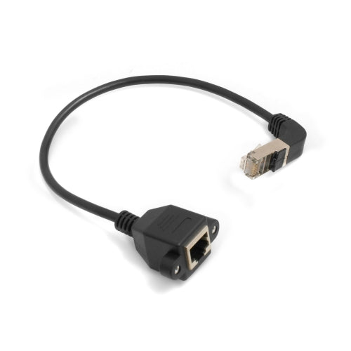 RJ45 Panel-Mount Kabel Cat 5e – 29 cm, 90° Winkel