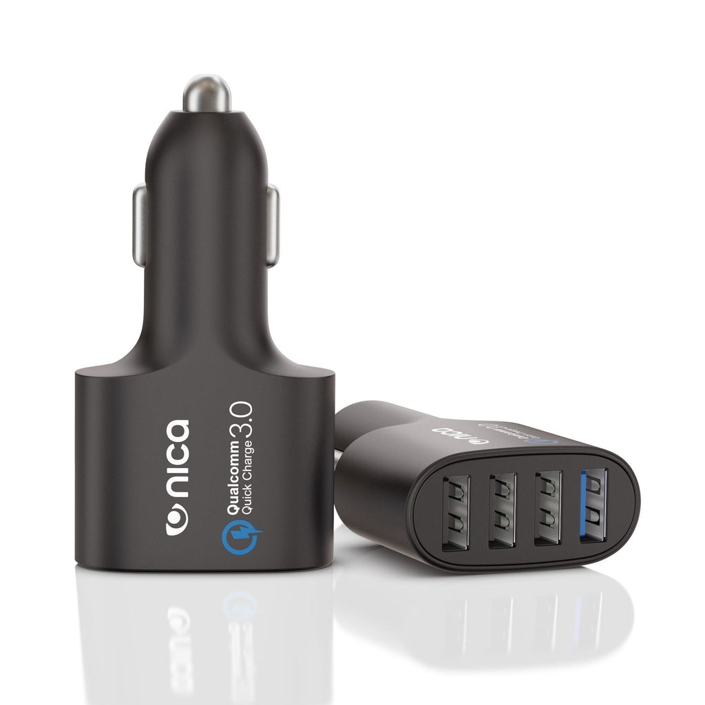 4-Port USB Auto-Ladegerät mit Quick Charge 3.0 – 12/24 V