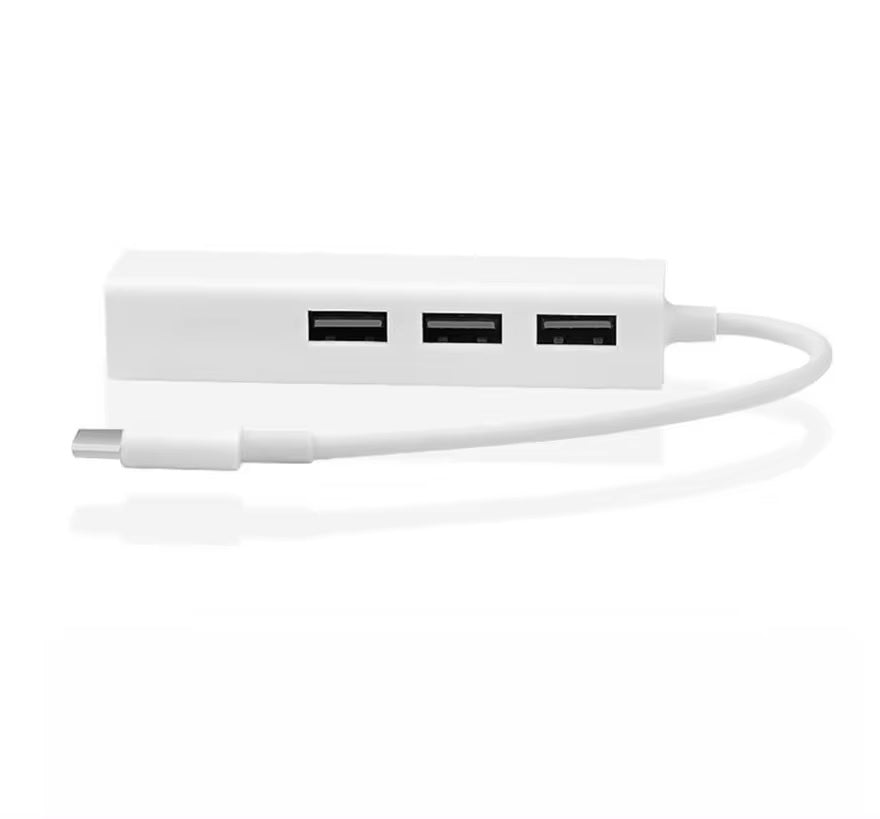 USB-C Hub mit RJ45 LAN & 3× USB-A – 10/100 Mbit/s