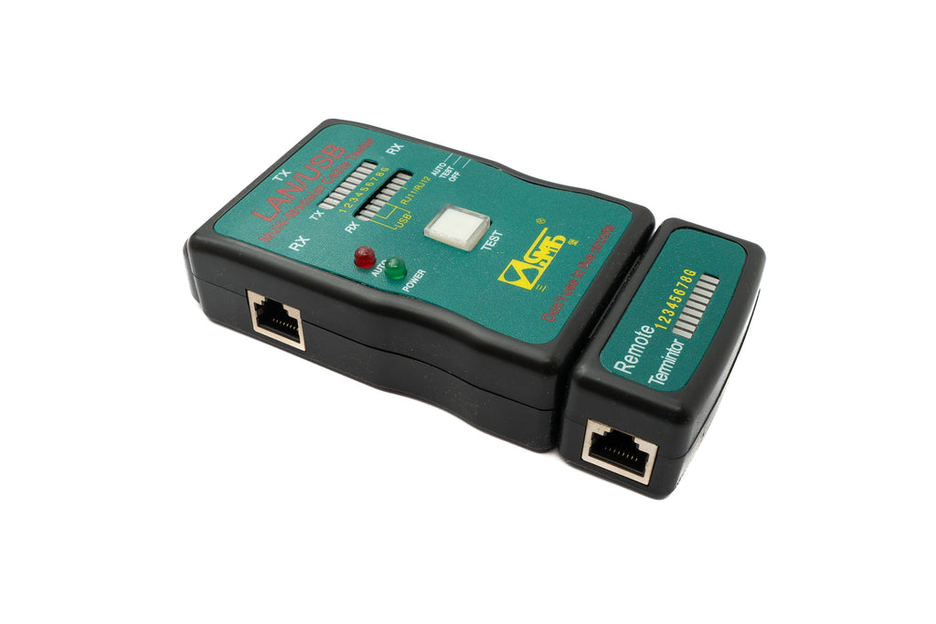 Netzwerk-Kabeltester RJ45/RJ11/RJ12 & USB mit Remote-Tester