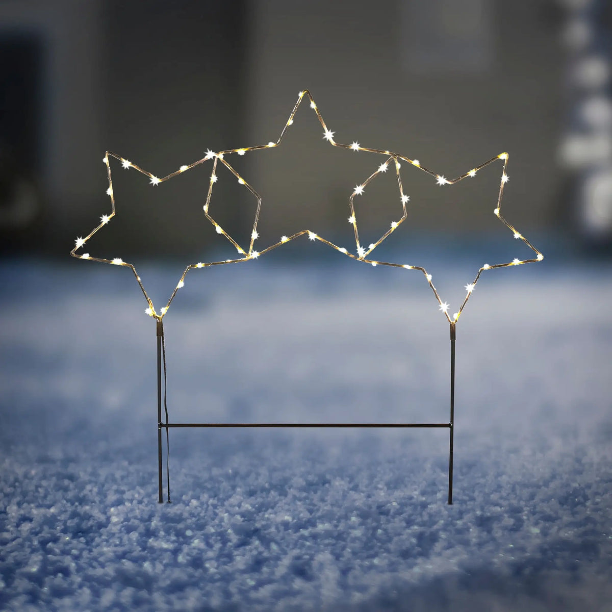 LED-Gartenstern 60 × 60 cm – 60 LEDs & 6h-Timer