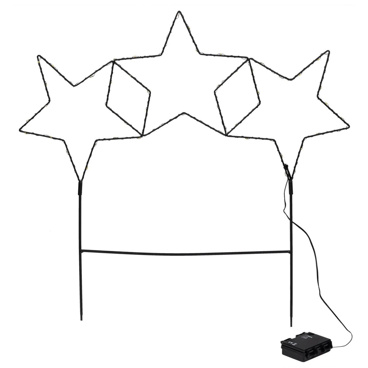 LED-Gartenstern 60 × 60 cm – 60 LEDs & 6h-Timer