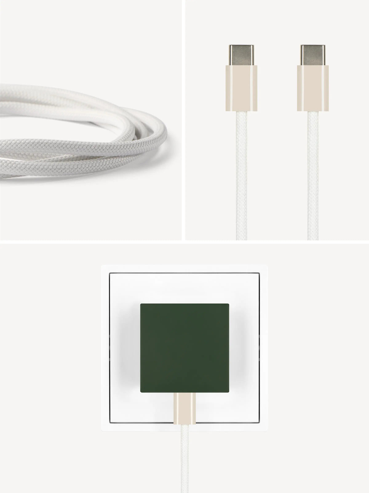 REDUCT edge.35 USB-C-Ladeset – 35 W & Kabel in Dune