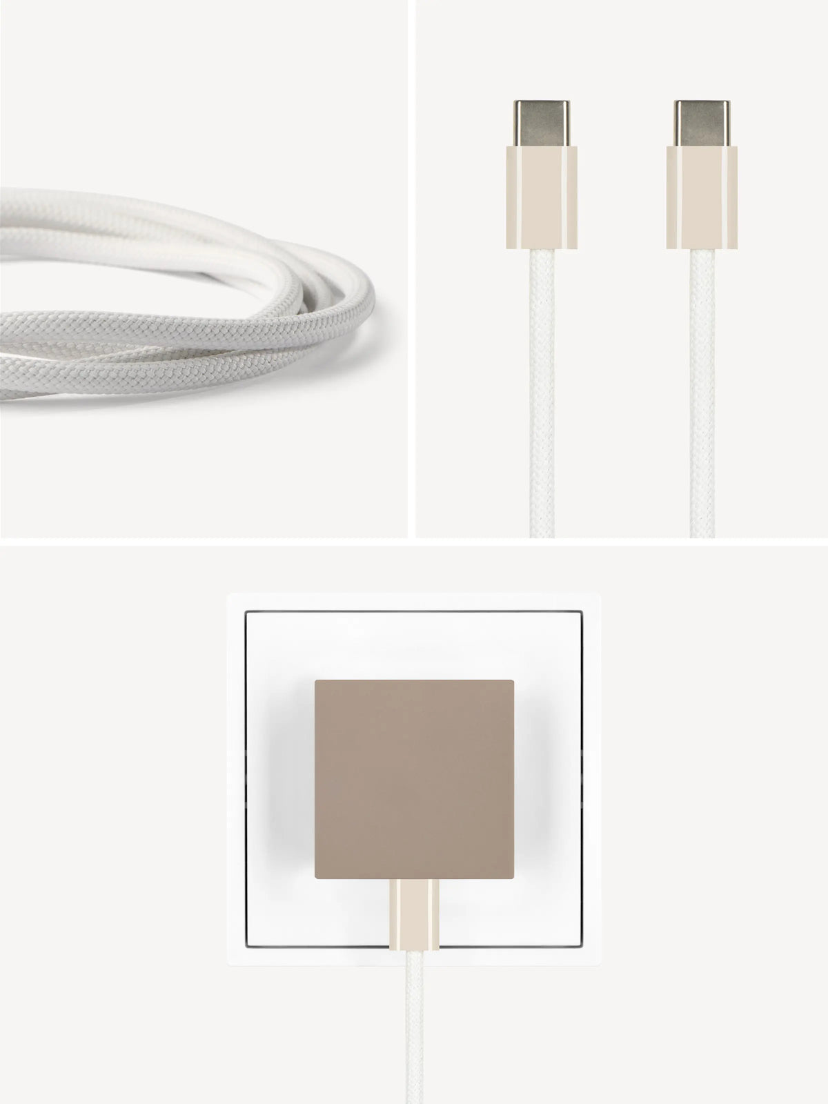 REDUCT edge.35 USB-C-Ladeset – 35 W & Kabel in Dune