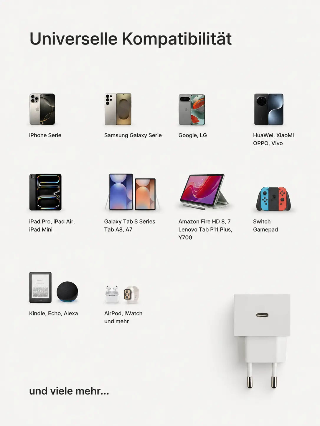 REDUCT edge.35 USB-C-Ladegerät – 35 W, White