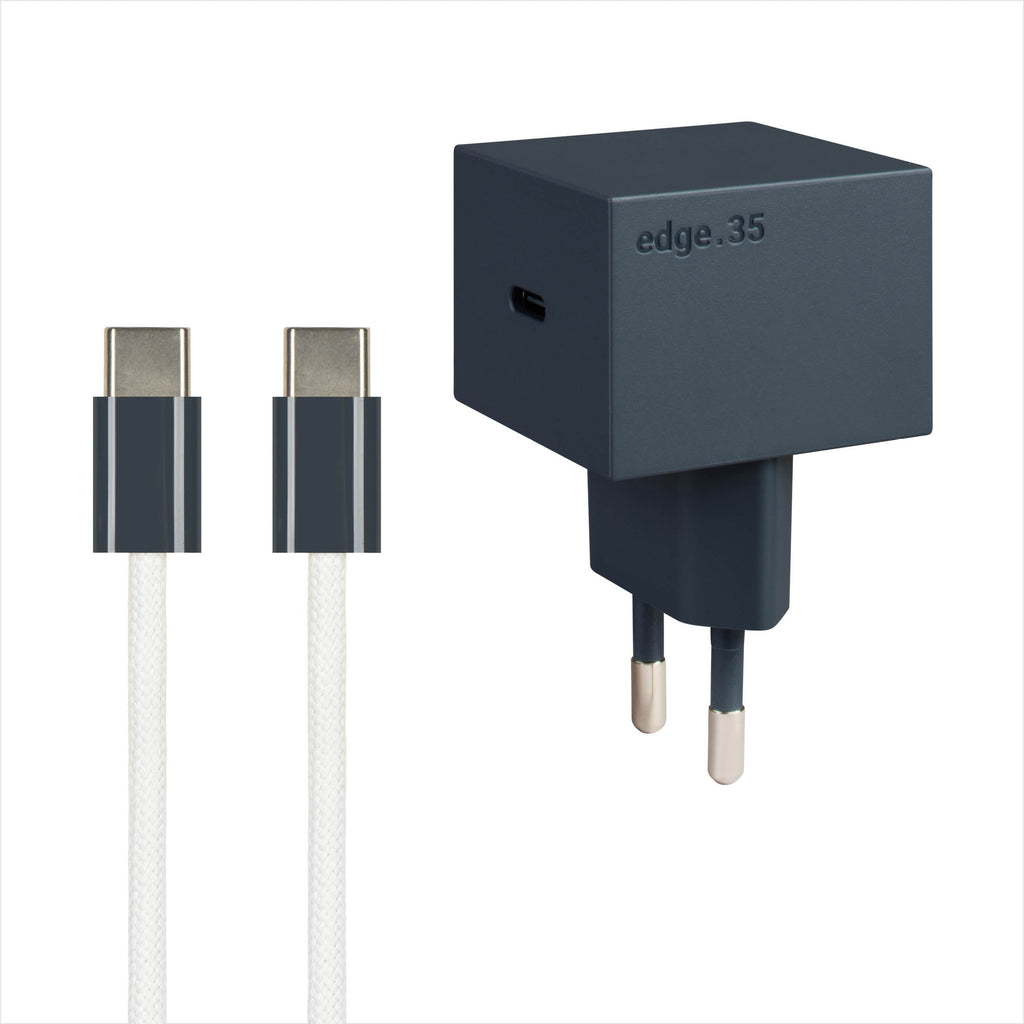 REDUCT edge.35 USB-C-Ladeset – 35 W & Kabel in Midnight