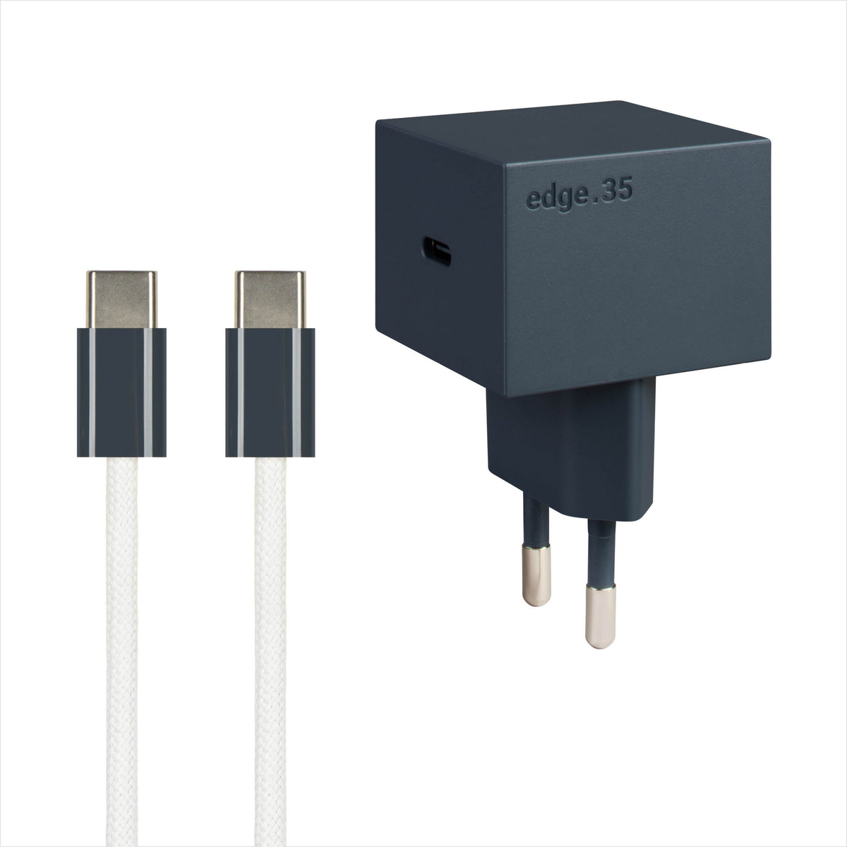 REDUCT edge.35 USB-C-Ladeset – 35 W & Kabel in Midnight