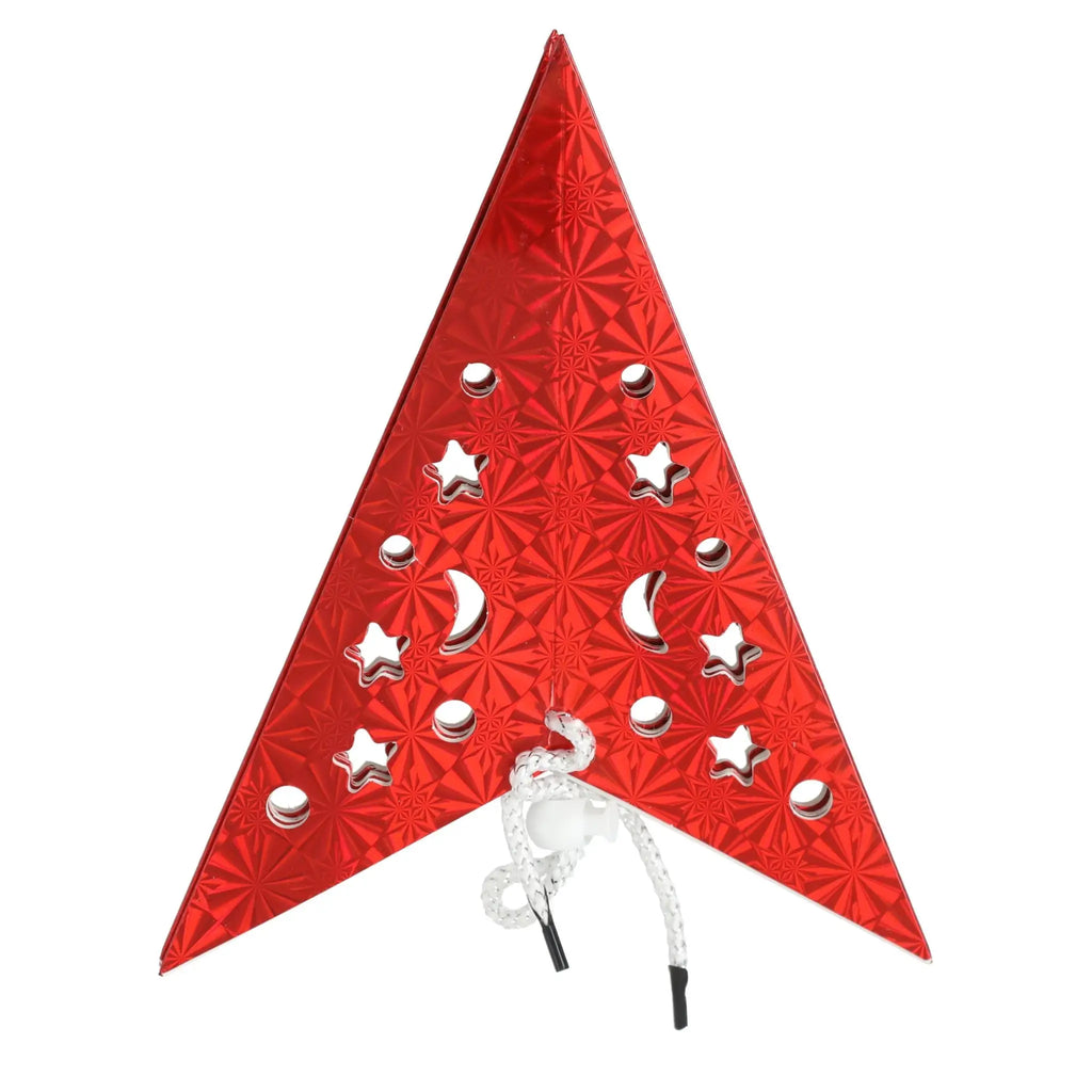 LED-Faltstern 45 cm – warmweiß, 6h-Timer, Weiß oder Rot