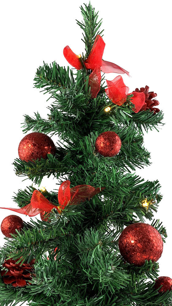 LED-Mini-Weihnachtsbaum 50 cm – geschmückt mit 20 LEDs