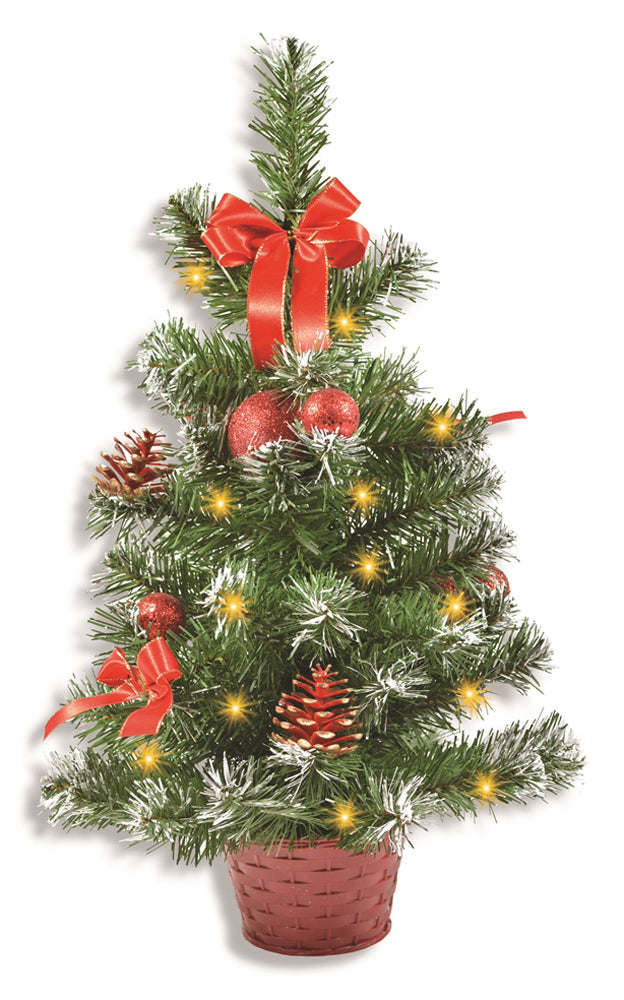 LED-Mini-Weihnachtsbaum 50 cm – geschmückt mit 20 LEDs
