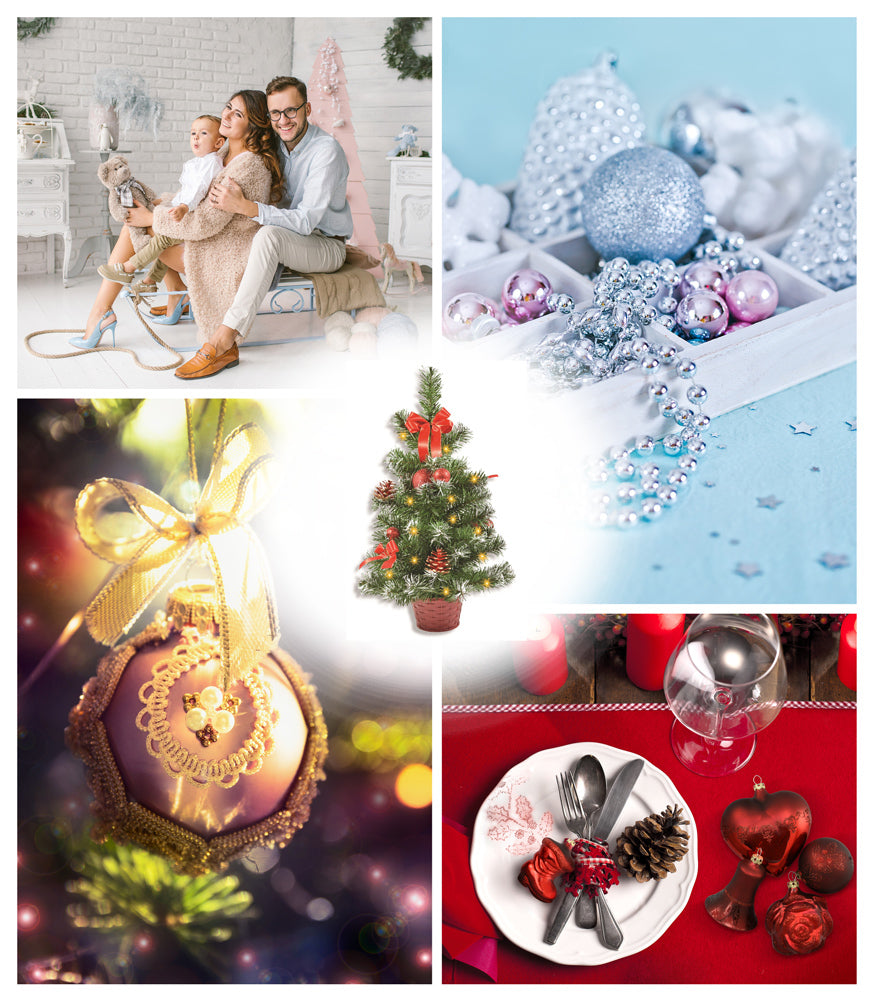 LED-Mini-Weihnachtsbaum 50 cm – geschmückt mit 20 LEDs